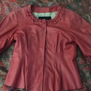 Elie Tahari buttersoft leather blazer